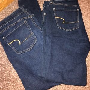One pair of super stretch American Eagle jeans